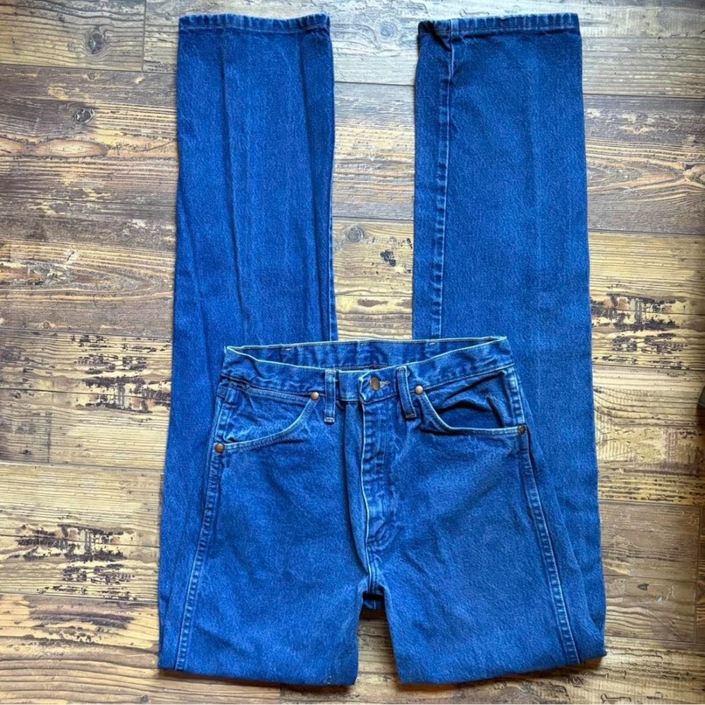 Wrangler Dark Blue Boot Cut Jeans